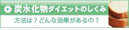 炭水化物ダイエットのしくみ